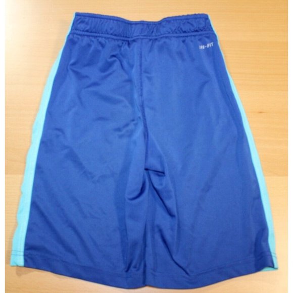 Boys Nike Dri-Fit Fly Running Training Shorts Blue Teal Youth XS XSmall 403942 - Picture 3 of 3